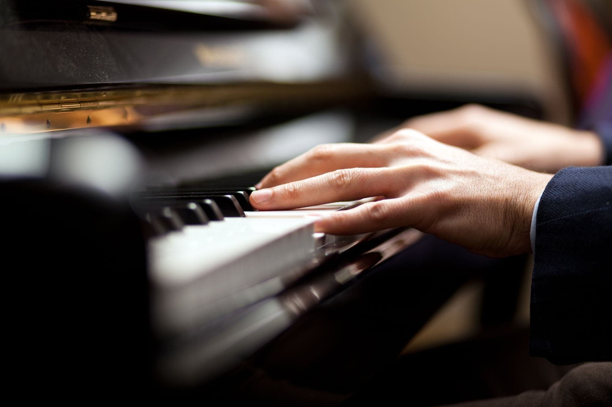 Person Playing The Piano